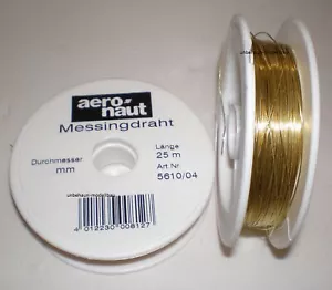Messingdraht 25m - Geländerdraht / Relingdraht NEU aero-naut - Bild 1 von 4