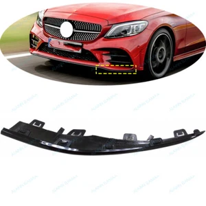 Left Black Front Bumper Molding Trim For Mercedes Benz C W205 C300 2019-2021 - Imagen 1 de 3