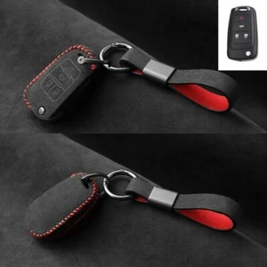 Full Suede Covered Key Fob Remote Protector Holder Cover Case For Holden B - Picture 1 of 9