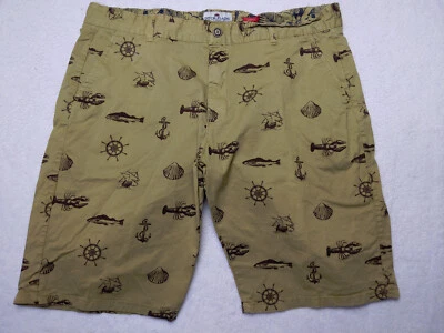 Ditch Plains Ricky Singh Mens 40 Beige Sea Shorts Fish Boating Chino Lobster - Image 1 of 4