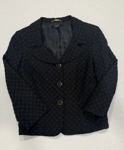 Alex Marie Blazer Women's Size 8 Business Casual Career Jacket Black Modern - Picture 1 of 5