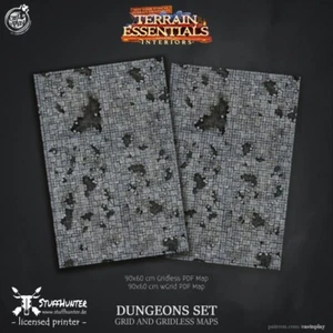 Tabletop Battle Spielmatte Spielfeld Geländestück 90x60cm Dungeon Set  - Bild 1 von 2