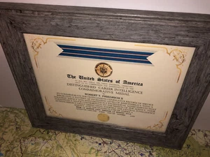 CIA - DISTINGUISHED CAREER INTELLIGENCE COMMEMORATIVE MEDAL CERTIFICATE Type-1 - Picture 1 of 13
