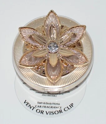 NUEVO BATH & BODY WORKS ORO FLOR ESTALLIDO AROMA SOPORTE PORTÁTIL VISERA COCHE VENTILACIÓN CLIP Foto 1 de 3