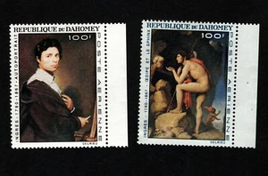 OPC 1967 Dahomey Airmail Ingres Paintings Sc#C49-C50 MNH 41474 - Picture 1 of 1