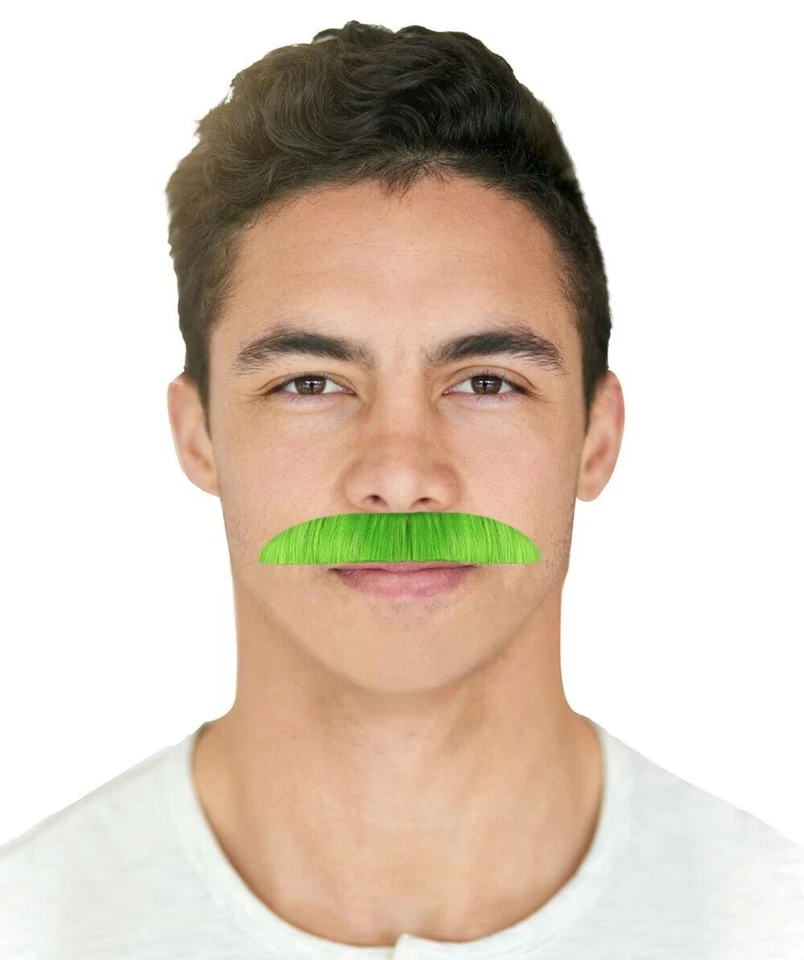 Mens Moustaches,  Green  , M-1039 - Image 1 of 1