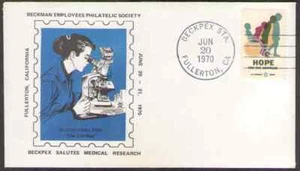 US. 1395. Beckpex Salutes Medical Research. Beckman Employees Philatelic Society - Picture 1 of 1