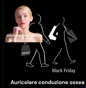 Auricolare TWS a Conduzione Ossea Bluetooth V5.3 Per Orecchio, Riduzione Rumore - Foto 1 di 7