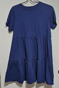 Old Navy Ruffle Dress Women's Fit & Flare Blue Medium EUC - Bild 1 von 5