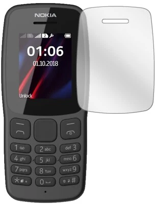 5x I Protector Pantalla I para Nokia 106 (2018) Protección Cristal Transparente Dipos Foto 1 de 4