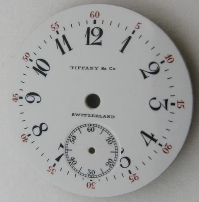 Reloj Tiffany & Co. de porcelana vintage como nuevo esfera diámetro ø 25,5 mm Foto 1 de 3
