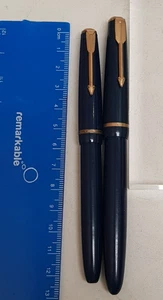 2 Parker  IM fold and Junior fountain pens 14K gold nibs some damage - Picture 1 of 13