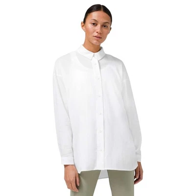 Lululemon White All Days Shirt Seersucker Long Sleeve Button Up Size Medium  - Image 1 of 4