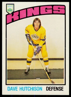 1976-77 O-Pee-Chee Dave Hutchison 346 Los Angeles Kings - Image 1 of 2