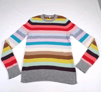 Suéter feminino GAP M alto 2014 listrado louco lã de cordeiro/nylon colorido - Imagem 1 de 4