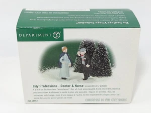 Abteilung 56 Arzt & Krankenschwester #58962 "Stadtberufe" Weihnachtsstadt, EX, GR8 - Bild 1 von 5