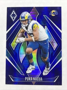 2024 Panini Phoenix Puka Nacua #118 Blue Hyper 21/70 LA Rams - Picture 1 of 3