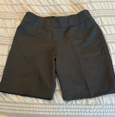 Pantalones Cortos Elásticos Karen Kane Lifestyle L62081 Talla Grande Negros Nuevos con Etiquetas Foto 1 de 2