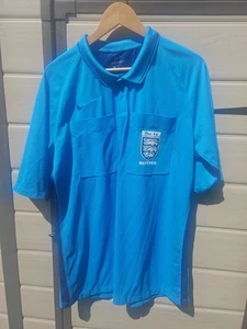 Nike Dri-Fit Polo Maglia Arbitro Blu Inghilterra FA XL - Foto 1 di 9