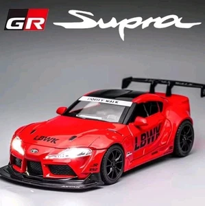 TOYOTA SUPRA 1:24 1/24 Modellino Auto Sportiva Rossa Tipo Bburrago  - Foto 1 di 3
