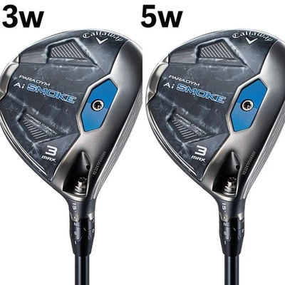 Callaway PARADYM Ai SMOKE MAX Fairway Wodd 3w 5w 2Set TENSEI50 Stiff Flex Carbon - Image 1 of 4