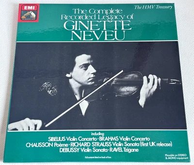 GINETTE NEVEU Complete Recorded Legacy UK ED1 HMV RLS 739 4LP Box NM MINT - Image 1 of 4