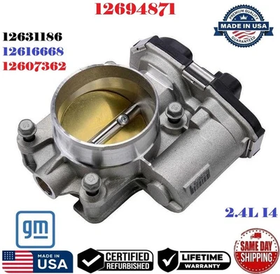 ✅Cuerpo de acelerador GM genuino para Buick Chevrolet GMC Pontiac 2008-12 2,4 L #12694871 Foto 1 de 3