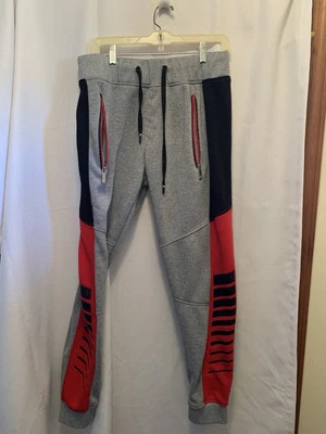 Pantalones deportivos Akademiks para mujer/jóvenes XL grises. Bolsillos laterales con cremallera,  Foto 1 de 3