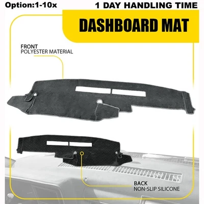 Dash Cover Mat Dashboard Pad Gray for Chevy Silverado Truck C1500 C2500 1988-94 - Image 1 of 4