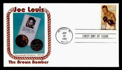 DR WHO 1993 FDC BOXING JOE LOUIS SPORTS PANDA CACHET M58454 - Image 1 of 2