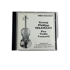 Georg Philipp Telemann Fünf Violinkonzerte CD 1988 St Martin-in-the-Fields - Bild 1 von 6