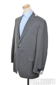 Nuovo con etichette - SCUDERI Giacca Pantalone SUI Grigio a Righe 100% Lana Uomo - 50 L - Foto 1 di 10