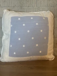 Ethan Allen blau-weiße Punkte Kissen - Bild 1 von 11