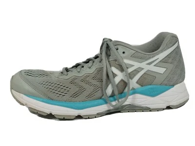 Asics Gel Fortitude 8 T866N Damen-Laufschuhe grau blau Größe 9 guter Zustand - Bild 1 von 4