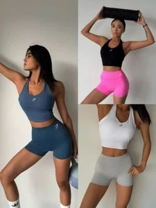 Gymshark Yoga Secado Rápido Ejercicio Body Levantamiento de Cadera Correr Pantalones Cortos- - Imagen 1 de 21