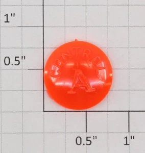 Lionel 20-34 KW "A" Gloss Orange Knob Cap - Picture 1 of 2