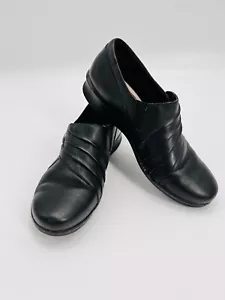 Zapatos Clarks Colección Suave Cuña Negros Mujer Talla 8.5 M - Imagen 1 de 4