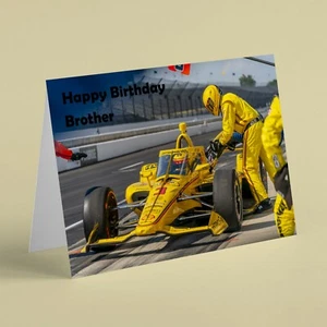 Indy Auto Tanken Bruder Geburtstagskarte  - Bild 1 von 1