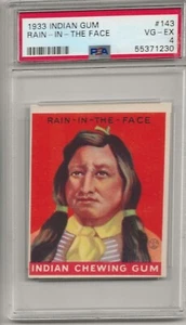 1933 Indian Gum #143 (216) Rain-in-the-face, PSA 4 - Bild 1 von 2