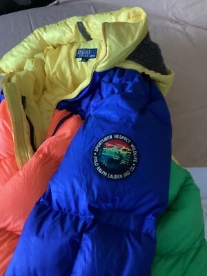 Abrigo POLO Ralph Lauren Deportista Respeto Vida Silvestre Bloque de Color Relleno XXL Foto 1 de 4