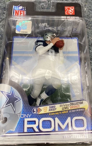 ACTION FIGURE Tony Romo Dallas Cowboys NFL Elite Series 2 (BRAND NEW) Cover