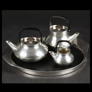 Georg Jensen Coffee & Tea Set, Pewter - Henning Koppel - Picture 1 of 4