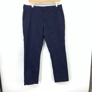 J Crew Men Size 34 x 30 Pants Navy Blue Chinos Slim Fit Thompson Cotton Stretch - Picture 1 of 8