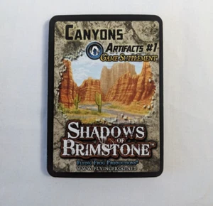 SHADOWS OF BRIMSTONE Board Game Blasted Wastes CANYONS ARTIFACTS #1 Supplement - Picture 1 of 1