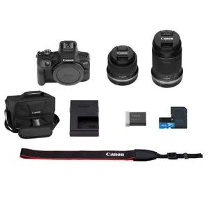 Canon EOS R100 Dual Lens Mirrorless Camera Bundle w/Bag and Accessories - Picture 1 of 17