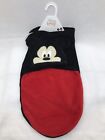 Disney Baby Mickey Mouse Boys Swaddle Sac & Beanie Hat Set Black Red  0-3 Months