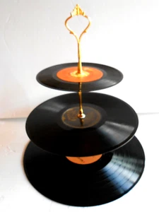 Vinyl Record Cupcake Stand-Lot# 22 - Picture 1 of 4