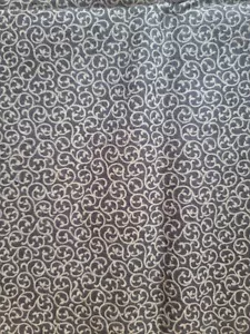 Faye Burgos Marcus Brothers Fabric Brown Swirl Remnant 30 inches - Picture 1 of 3
