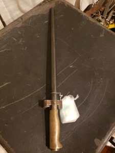 Nice Example WWII FRENCH M1886/91/16/35 LEBEL BAYONET With Scabbard 1886 - Picture 1 of 19