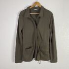 James Perse Size 2 Womens Medium Olive Green 100% Cotton Ligth Jacket